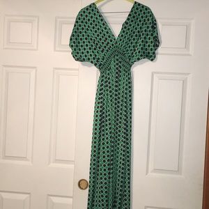Long silk feeling dress